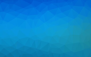 Fototapeta premium Dark BLUE vector low poly cover.