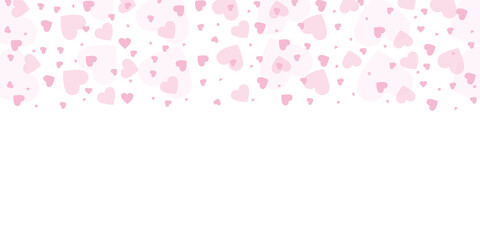 pink heart confetti on white background vector illustration EPS10