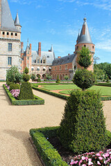 Fototapeta premium medieval and renaissance castle in maintenon in france
