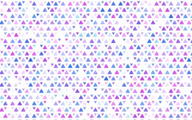 Light Pink, Blue vector layout with lines, triangles.