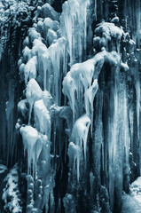 frozen waterfall abstract detail