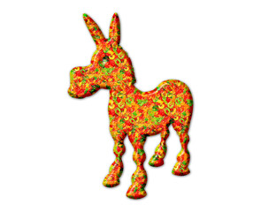 donkey Jellybeans Yummy sweets Colorful illustration, jelly Icon logo symbol