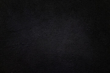 Old Black background texture. Black plaster cement. Black wall. Abstract background