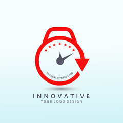 Clock design fitness vector logo, fitness logo design, dumbbell icon, Gym Logo Ideas and Fitness Logo Designs