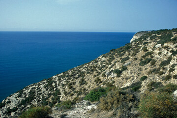 Fototapeta na wymiar CYPRUS CAP GRECO COAST CLIFF