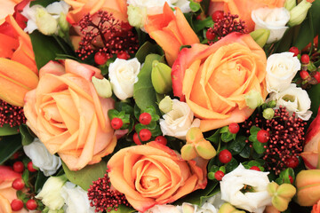 Flower arrangement for a wedding