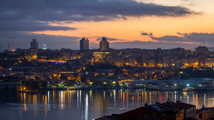 View of the Istanbul at night, Turkey