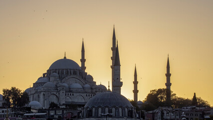 Fototapeta na wymiar A mosque in Istanbul, Turkey`