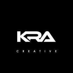KRA Letter Initial Logo Design Template Vector Illustration - obrazy, fototapety, plakaty