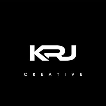KRJ Letter Initial Logo Design Template Vector Illustration