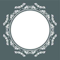 Mandala, designer frame, circle.Designer decorative frame.Beautiful elegant vector element for design and place for your text. Border for any of your ideas.Lace image in the form of a circle or sun.