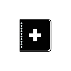 Fototapeta premium medical record book icon design