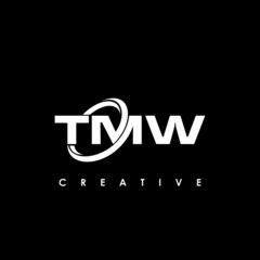 TMW Letter Initial Logo Design Template Vector Illustration