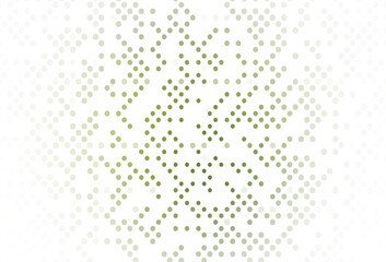 Light Green vector template with circles.