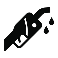 
Fuel nozzle vector style, icon of fuel dispenser 
