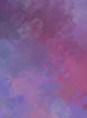 2D illustration of colorful brush strokes. Decorative texture painting. Vibrant paint pattern backdrop.