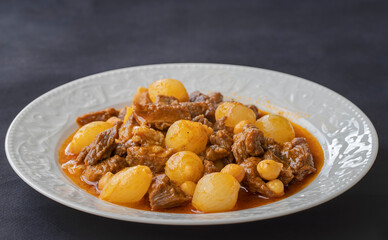 Turkish style meat roasting, stew.