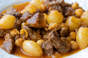 Turkish style meat roasting, stew.