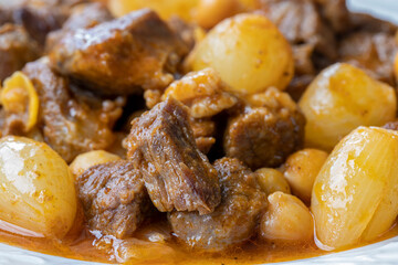 Turkish style meat roasting, stew.