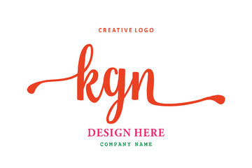 KGN lettering logo is simple, easy to understand and authoritative