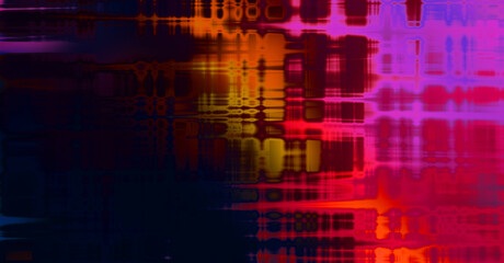 Fototapeta premium Abstract background. Geometrical elements on aged grunge texture. Graphic illustration with different color patterns.