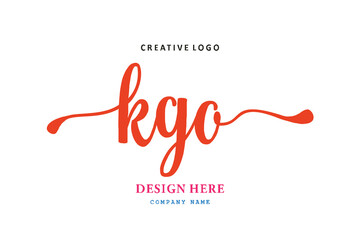 KGO lettering logo is simple, easy to understand and authoritative