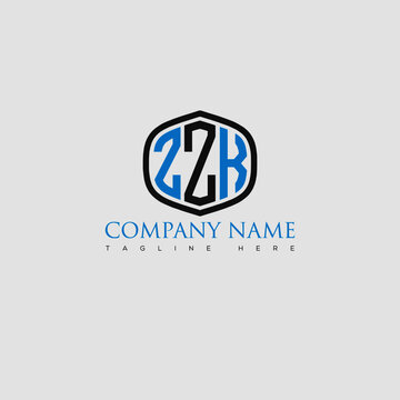 ZZK Letter Logo Design and Monogram Icon.