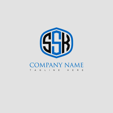 SSK Letter Logo Design and Monogram Icon.