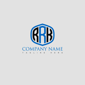 RRK Letter Logo Design and Monogram Icon.