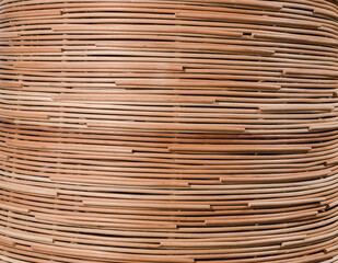 nature background of brown handicraft weave texture rattan surfac