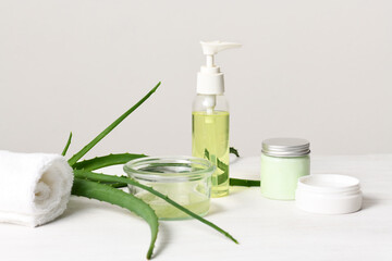 Skin care products with aloe vera