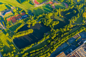 Fulda Aue aus der Luft | Luftbilder von der Fulda Aue