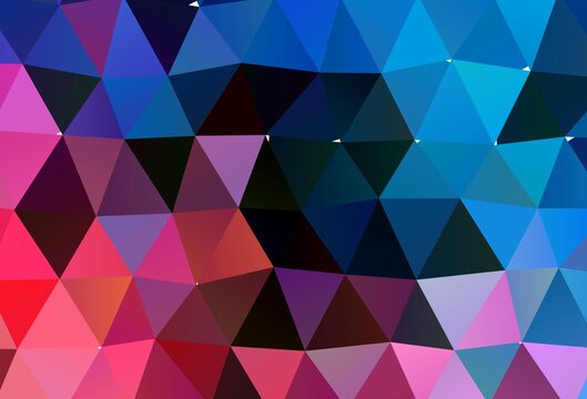 Light Blue, Red vector polygon abstract backdrop.
