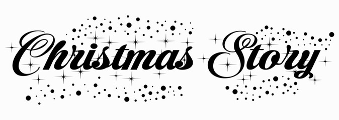 Merry Christmas Lettering Calligraphy.