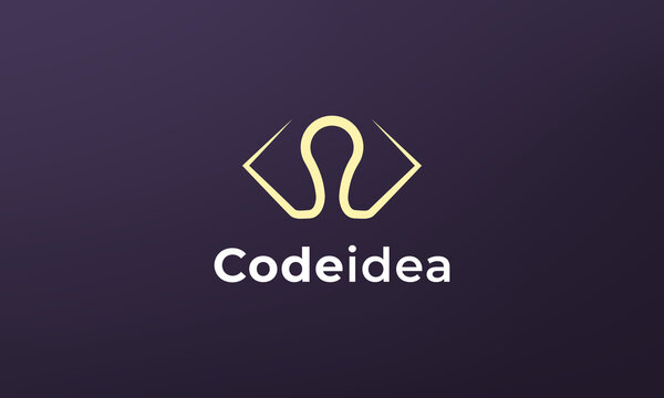 simple and modern power code logo