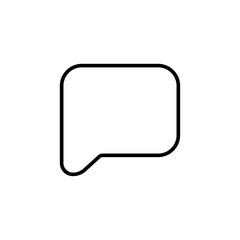 Naklejka premium Speech bubble icon. Chat symbol modern, simple, vector, icon for website design, mobile app, ui. Vector Illustration