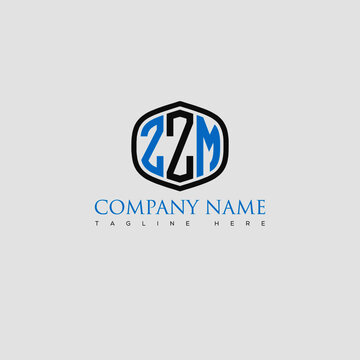 ZZM Letter Logo Design and Monogram Icon.