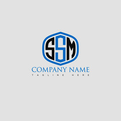 SSM Letter Logo Design and Monogram Icon.