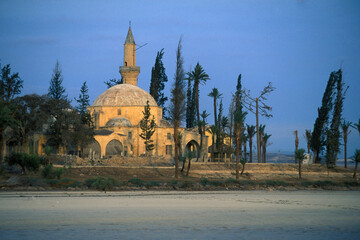 Naklejka premium CYPRUS LARNAKA SALT LAKE