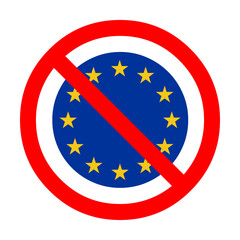 No Europe sign