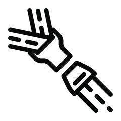 
Spark plug icon in modern filled style 
