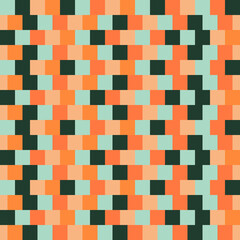 Square retro seamless vector pattern