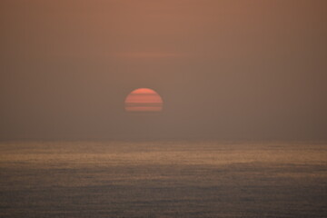 sunset during the summer