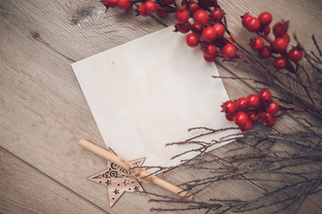 Vintage Christmas Card Graphic Template