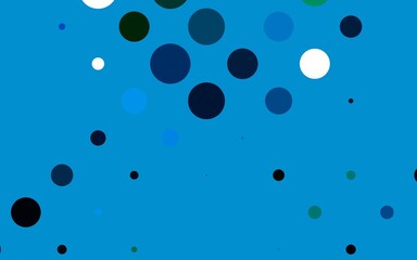Light Blue, Green vector texture with disks.