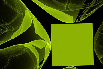 Abstract green background with modern shapes