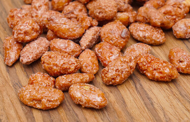 Roasted almonds in christmassy dekoration