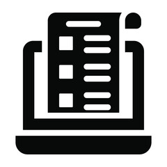 

Online survey icon in editable vector design 
