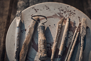 Tools for forming clay