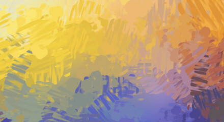 Brushed Painted Abstract Background. Brush stroked painting. Artistic vibrant and colorful wallpaper.